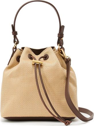 Reiss Evie Woven Bucket Bag in Natural at Nordstrom