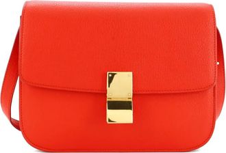 Celine Classic Box Bag Grainy Leather Medium crossbody bag - Rood