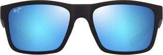 Maui Jim Sunglasses The Flats B897 02 B Black/Blue Unisex Polarized