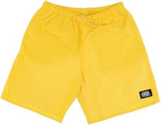 HUF Citroengele Zwembroek met Zakken - Heren - Korte Broeken - Geel - L - Nylon - Korte Broeken