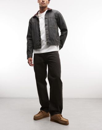 HUF Jeans basic dritti neri-Nero