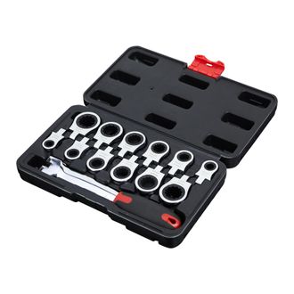 OEM Juego De Llaves De Carraca, Juego De Llaves De Carraca Intercambiables 12 En 1, Juego De Llaves Combinadas De 8-19 Mm, Adecuado Para Uso Automotriz Y 