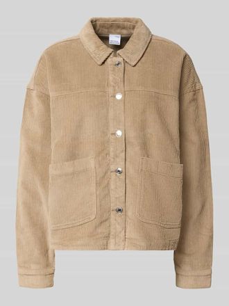 Vero Moda Loose Fit Hemdjacke aus reiner Baumwolle Modell JAMIE in Sand, Gr&ouml;&szlig;e L