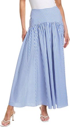 Rowing Blazers Cotton Poplin Pinstripe Skirt