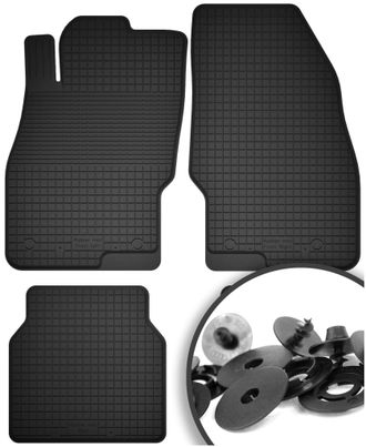 OEM Alfombrillas De Goma + Topes Para: Nissan Pathfinder De 7 Plazas (antes De La Actualizaci&oacute;n) (2005-2010)