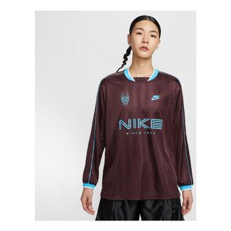 Nike (WMNS) Nike Sportswear Long-Sleeve Jersey Burgundy Crush Baltic Blue IM7453-652