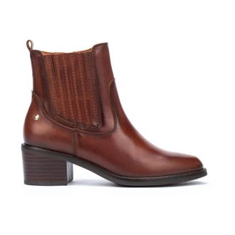 Pikolinos Bruine Dames Enkellaars - Comfortabel - Dames - Laarzen met Hak - Bruin - 37 EU - Schoenen