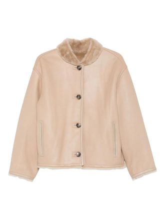 Yves Salomon Cappotto con bottoni - Marrone