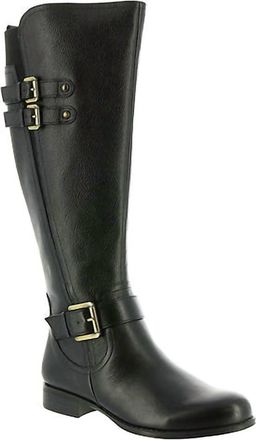 Naturalizer Womens Jessie Wide Calf Riding Boot In Black