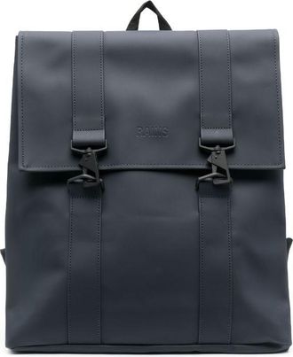 Rains MSN faux-leather backpack - men - Polyester/Polyurethane - One Size - Blue