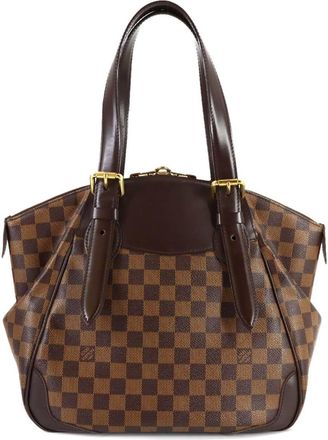 Louis Vuitton Brown Damier Canvas Ebene Damier Canvas Handbag Tote Bag (Pre-Owned)