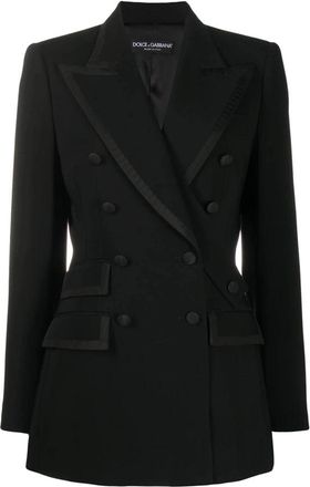 Dolce & Gabbana Elegante Blazers Collectie - Dames - Blazers - Zwart - XL - Jassen