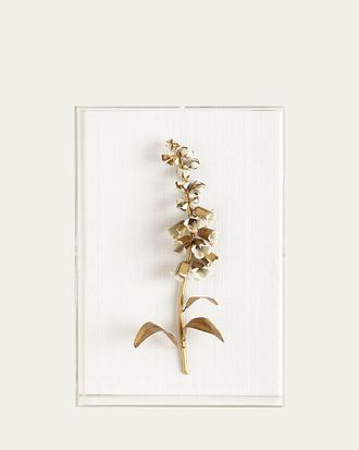 Tommy Mitchell Original Gilded Foxglove Study on Linen