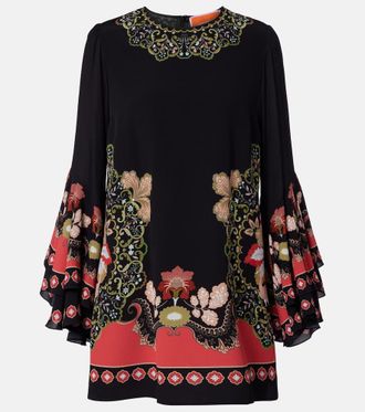 La DoubleJ Friday printed cr&ecirc;pe minidress