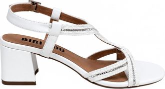 Bibi Lou Womens Bossa Open Toe Heel In White