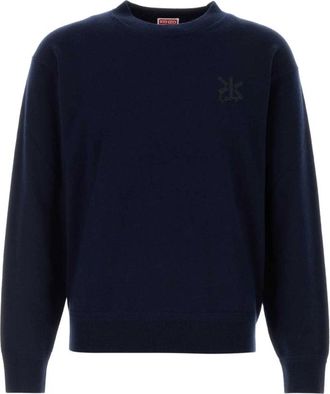 Kenzo Double K Sweater - Knitwear - Hombre - Azul - XL