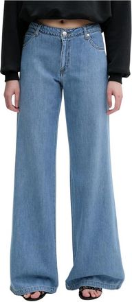 Ermanno Scervino Firenze Wijde Jeans - Dames - Loose Fit Jeans - Blauw - M - Katoen - Jeans