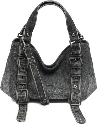 Diesel D-One Tophandle S - Dames - Handtassen - Zwart - ONE Size - Katoen - Tassen
