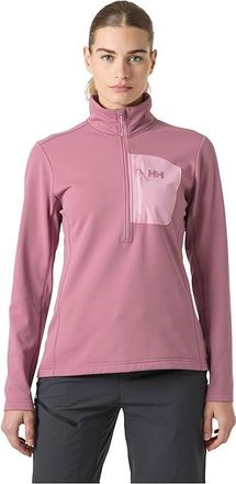 Helly Hansen Fleece 1/2 Zip Womens Sweater Wildberry : LG, Fleece/Polyester