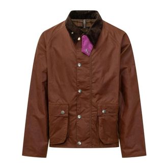 Barbour Jassen, Heren, Bruin, M, Katoen, Transport Wax Jacket