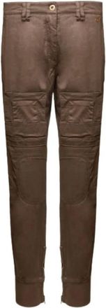 Aeronautica Slim-fit Broeken - Dames - Slim Fit Broeken - Bruin - XS - Leer - Broeken