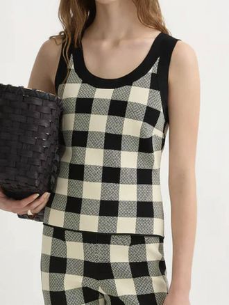 Poss&eacute; Heritage Plaid Pippa Top In Black