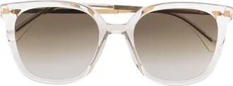 Mykita transparent square-frame sunglasses - unisex - Acetate/Metal - 53 - White
