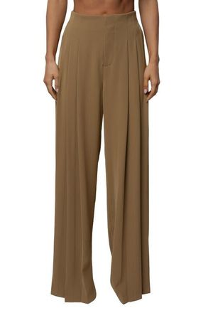 JLUXLABEL Signature Elegance Trousers in Olive at Nordstrom, Size Medium 32