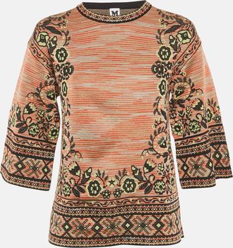M Missoni Multicolor Patterned Knit Top