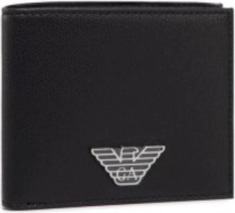 Emporio Armani Zwarte Portemonnees & Pasjeshouders Y4R168Y138E81072 - Heren - Portefeuilles - Zwart - ONE Size - Accessoires