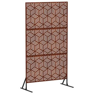 vidaXL Schermo Per Privacy 100 X 50 X 180 Cm Acciaio Corten Ruggine Vidaxl