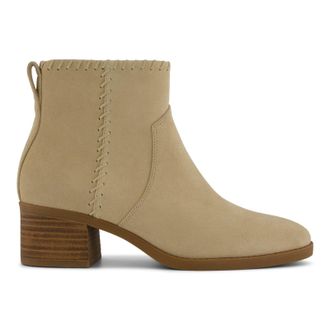 Toms Toms Delilah Heeled Suede Womens Sand Ankle Boots - Tan - Size UK 7