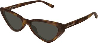 Saint Laurent SL 944 Zonnebril - Dames - Zonnebrillen - Bruin - 54 MM - Nylon - Accessoires