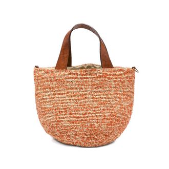 Ibeliv Mirozy Raffia Handles Tote Bag