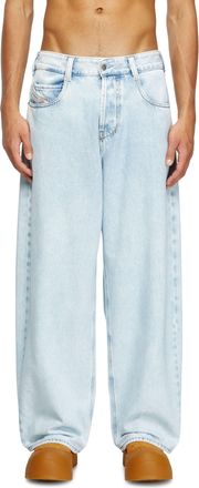 Diesel Relaxed Jeans Regular Waist 1997 D-Enim-M, Light blue, Button fly