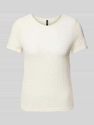 Vero Moda Regular Fit T-Shirt in Crinkle-Optik Modell ELENE in Weiss, Gr&ouml;&szlig;e XS