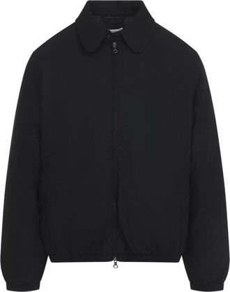 Our Legacy Black Solid Shirt Collar Jacket