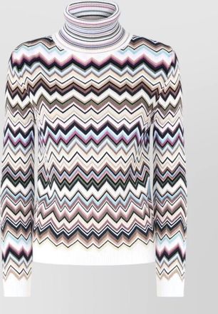 Missoni wool zigzag turtleneck sweater