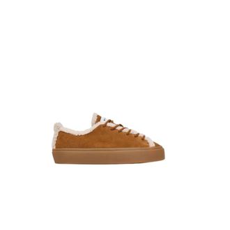 INUIKII Shearling Low - Dames - Sneakers - Bruin - 40 EU - Wol - Schoenen