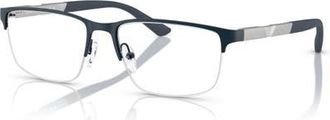 Emporio Armani 54mm Rectangle optical glasses in Blue at Nordstrom