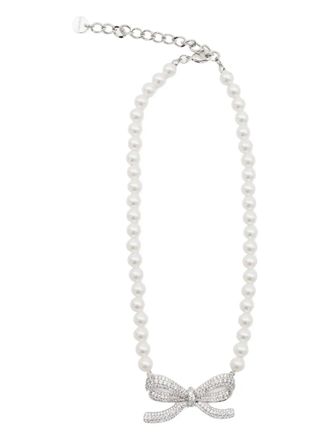 ネックレス・ペンダント Self-Portrait Small Crystal Pearl Choker Multi Crystal Choker – self-portrait-US