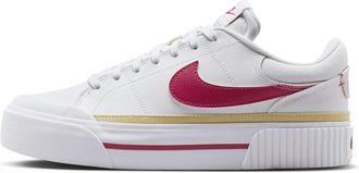 Nike Womens Court Legacy Lift Shoes in White | DM7590-112