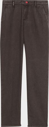 Kiton Men & apos;s Washed-Effect Wool Four-Pocket Pants