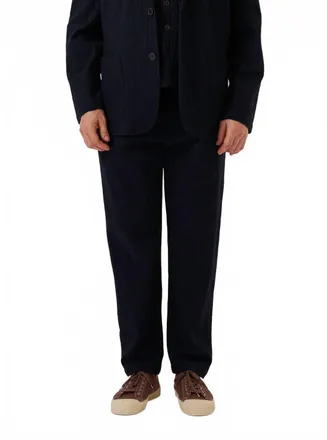 Universal Works Ospina Cotton Military Chino Pants In Dark Navy