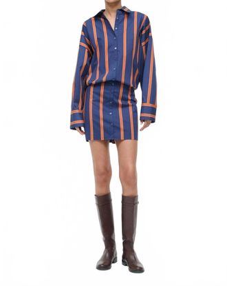 Staud Cynthia Dress In Railroad