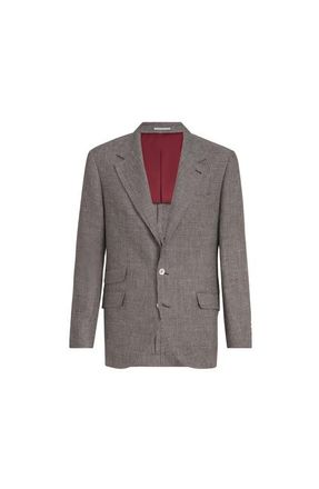 Brunello Cucinelli Linen Cavallo blazer in Hazelnut at Nordstrom, Size 54 It