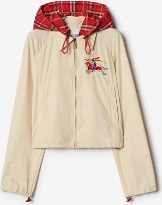 Burberry Cropped Newcott Hooded Jacket
