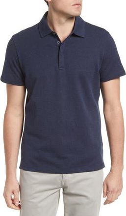 Robert Barakett Creston Micropattern Jacquard Polo in Navy at Nordstrom Rack, Size Xx-Large