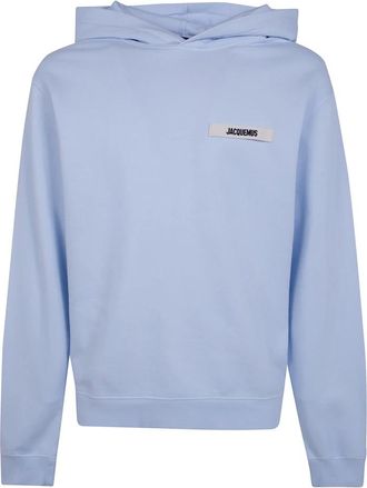 Jacquemus Le Hoodie Gros Grain - Heren - Hoodies - Blauw - XL - Katoen - Hoodies & sweatvesten