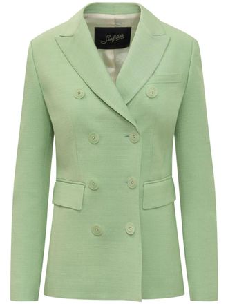 Seafarer Chantal blazer - women - Viscose/Viscose - 40 - Green